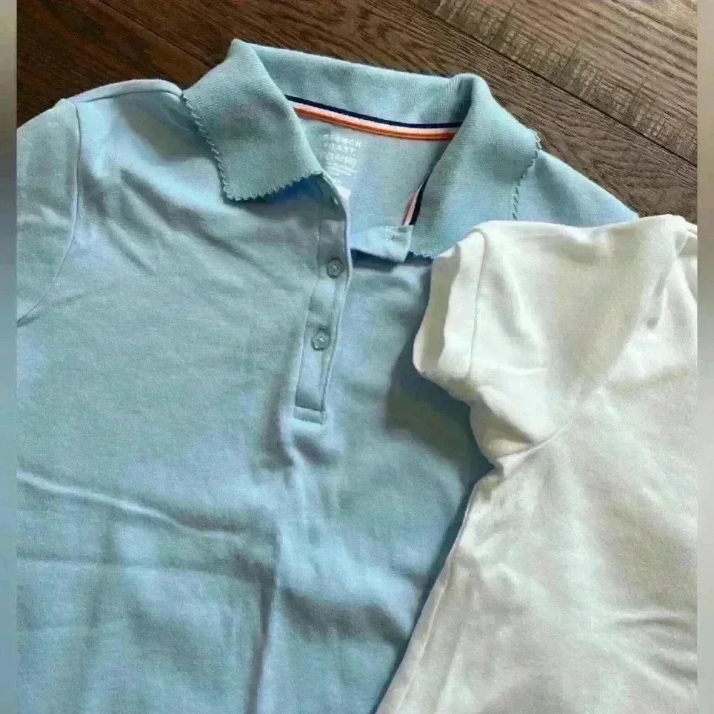 French Toast Uniform Polo Shirts Youth Girls X-Large- SET OF TWO NEW NWOT - Picture 2 of 5